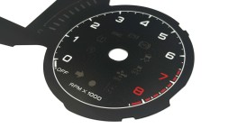 Moman 0089688097496 Замінник для Fiat 500X, диски спідометра, конверсія з миль на годину (mph) в кілометри на годину (kmh), для авто з США/Великобританії, циферблати