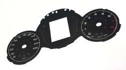 Moman 0089688097496 Замінник для Fiat 500X, диски спідометра, конверсія з миль на годину (mph) в кілометри на годину (kmh), для авто з США/Великобританії, циферблати