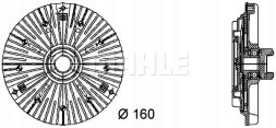 Mahle CFC 69 000P Mahle cfc 69 000p муфта, вентилятор охолодження