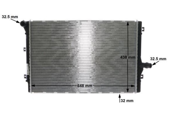 CR 1539 001S MAHLE ORIGINAL Радіатор