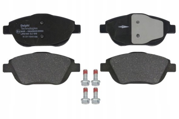 Delphi Technologies LP2164 + BG3622 PEUGEOT 2008 II Колодки + диски передні PEUGEOT 2008 II 283мм