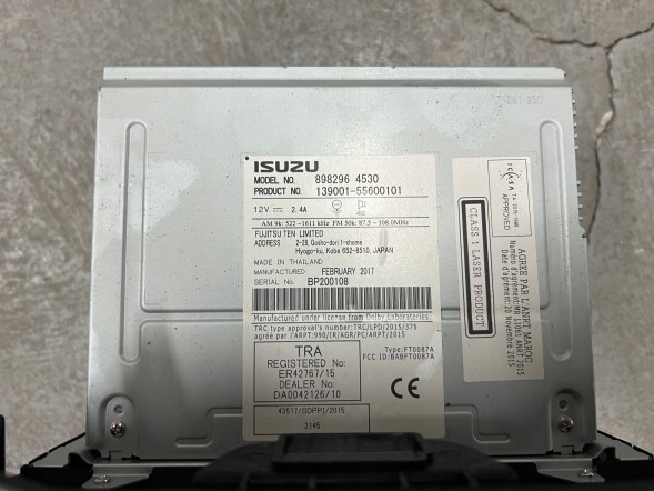 Isuzu OE 8982964530 Панель / CD/DVD/GPS автомагнітола Isuzu D-Max