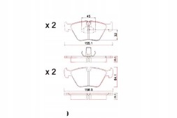 Zimmermann 109294936 ZIM Zim23183.195.9 гальмівні колодки. Bmw 3 e46 99-05 + помічник водія #33