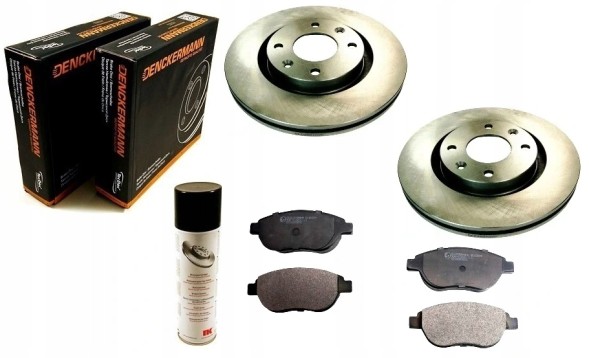 DKM ALL8805A Гальмівні диски та колодки CITROEN C4 I 2004-2011 PEUGEOT 307 2001-2008 207 ПЕРЕДНІ 283мм