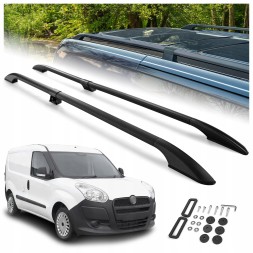 CHROMEMASTER OM-RR-D0042B-001 Пороги даху багажник для FIAT DOBLO II 2010-2022 SHORT | КОРОТКИЙ