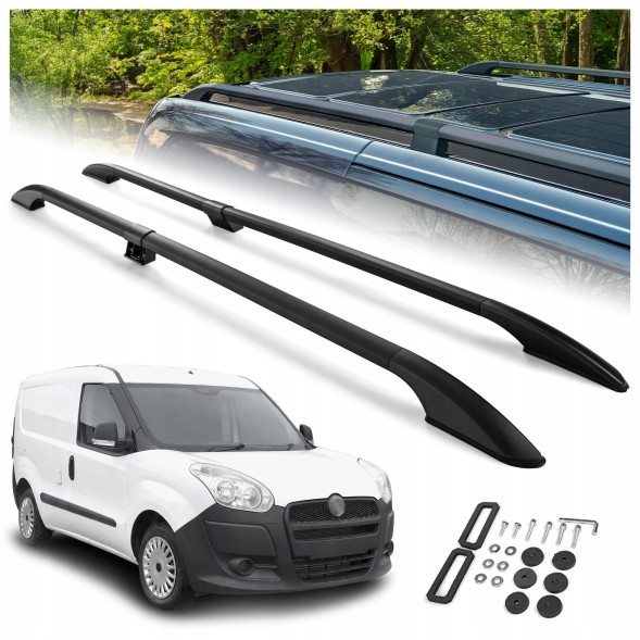 CHROMEMASTER OM-RR-D0042B-001 Пороги даху багажник для FIAT DOBLO II 2010-2022 SHORT | КОРОТКИЙ