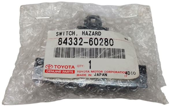 Toyota OE 84332-60280 Кнопка аварійної сигналізації TOYOTA LAND CRUISER 09/2007-11/2016 Оригінал