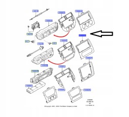 Ford OE УПРАВЛІННЯ КОНДИЦІОНЕРОМ FOCUS MK2 2004- 2008 1509713 _ 4M51-18522-HDSMDJ