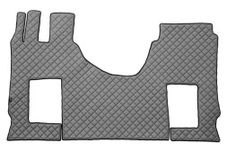 AD BRAKE VIC-129415 Килимки підлоги ЕКО-Шкіра стьобані (1 шт.) Сіре крісло пасажира