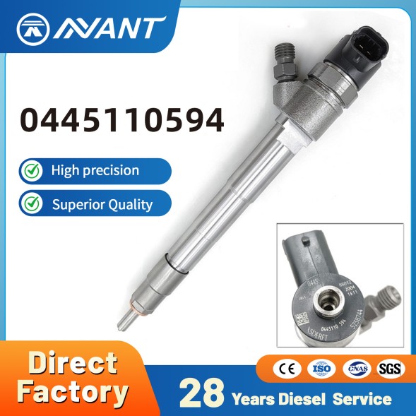NANT High Quality Diesel Fuel Injector Engine Assembly Injection Valves with Strict Pre-Shipment Testing 0445110594