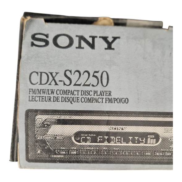 Groupe PSA PSA OE CDX-S2250 АВТОМАГНІТОЛА SONY CDX-S2250 З CD-ПРОГРАВАЧЕМ