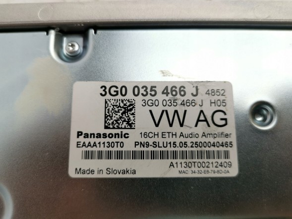 Volkswagen OE 3G0035466J, DWP534082OE Підсилювач VW Tayron 3G0035466J