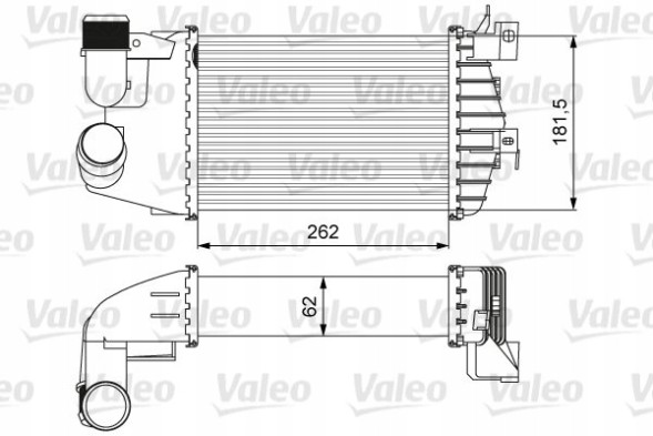 Valeo 818627 Перезарядний охолоджувач повітря - valeo 818627