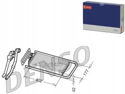 Denso DRR12101 DEN/GIFT Обігрівач (402x177x42mm з трубами кондиционера)