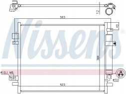 Nissens 940789 Конденсатор радіатора кондиціонування повітря 940789 nissens