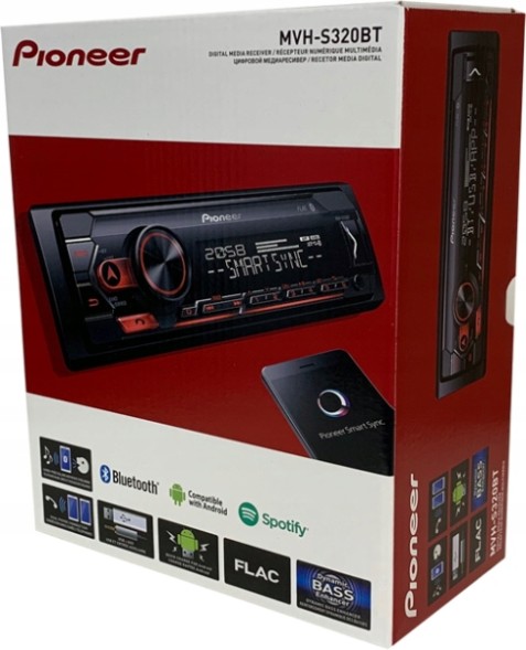 Pioneer MVH-S320BT Pioneer mvh-s320bt usb автомобільне радіо spotif bt