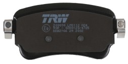 GDB2166 TRW Комплект гальмівних колодок з 4 шт дисків