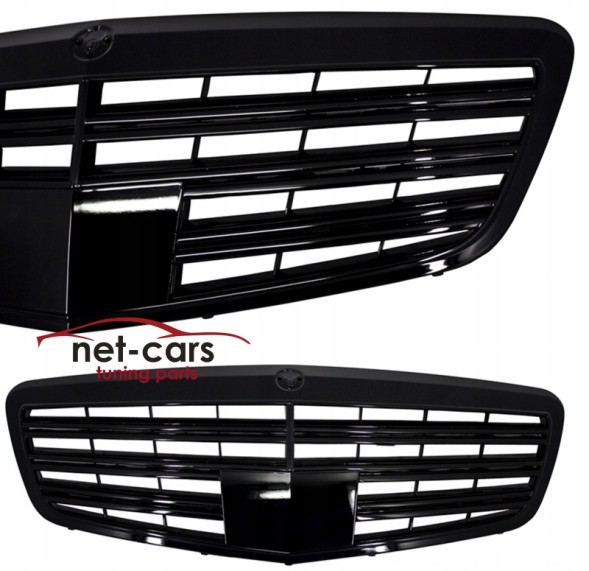 Net-Cars NTKTFGMBW221AMGDISB РЕШІТКА РАДІАТОРА MERCEDES S W221 DISTRONIC LIFT AMG ЧОРНИЙ ГЛЯНЕЦЬ BLACK