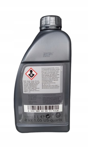 Mercedes-Benz OE A0009896905 Трансмісійне масло для коробки mercedes atf 236.15 5l 7g-tronic plus 722.9