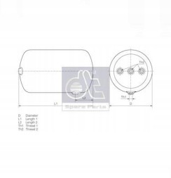 DT Spare Parts 4.66438 Dt spare parts 4.66438 повітряний резервуар, пневматична установка