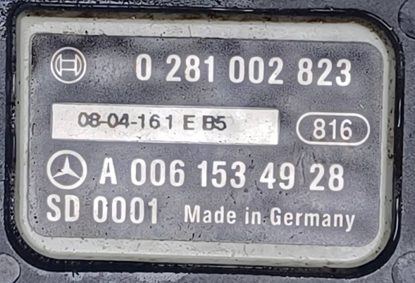 Mercedes-Benz OE A0061534928-MERC MERCEDES E W211 W211 Датчик тиску вихлопних газів DPF 0061534928