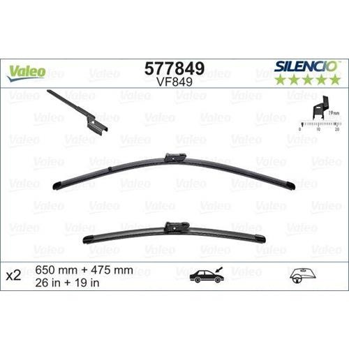 577849 VALEO Комплект щіток склоочисника