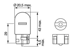 1987302222 BOSCH Автолампа