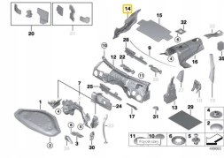 BMW OE 51487286656 Утеплювач передніх дверей P BMW F30 F31 оригінальний