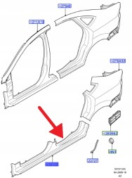 Ford OE ПЛАНКА ПОРОГУ ПРАВА FORD MONDEO Mk4 2007- OEM/OE 1470451 _ 7S71-F10130-AA