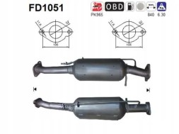 AS FD1051 Сажовий фільтр fap dpf fd1051 as форд куга