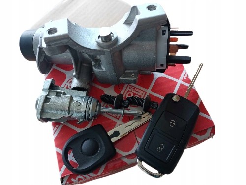 Febi Bilstein VW GOLF IV 4 BORA NOWA STACYJKA ZAMEK WKŁADKA DRZWI ZESTAW KOMPLET ZAMKÓW Замок запалювання Volkswagen комплект замка дверей з ключами