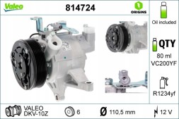 Valeo 814724 Компресор кондиціонера valeo 814724