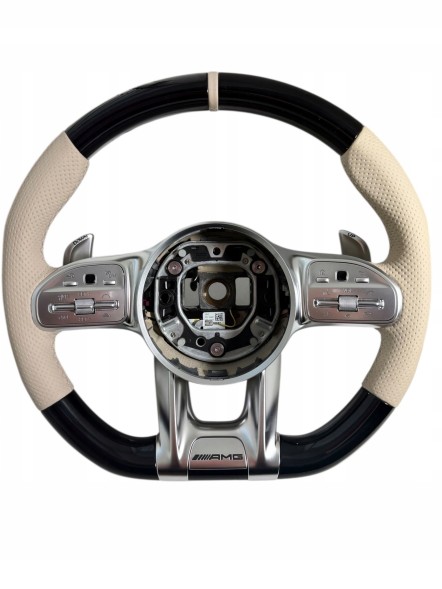 Mercedes-Benz OE MB AUTO MERCEDES NOWA KIEROWNICA GRZANA AMG DREWNO PIANO PERFORMANCE CLS53 E63 GT63 A0004608913 MERCEDES НОВЕ КЕРМО З ПІДІГРІВОМ AMG ДЕРЕВО CLS53 E63 GT63 A0004608913