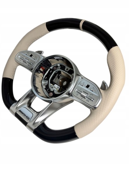 Mercedes-Benz OE MB AUTO MERCEDES NOWA KIEROWNICA GRZANA AMG DREWNO PIANO PERFORMANCE CLS53 E63 GT63 A0004608913 MERCEDES НОВЕ КЕРМО З ПІДІГРІВОМ AMG ДЕРЕВО CLS53 E63 GT63 A0004608913