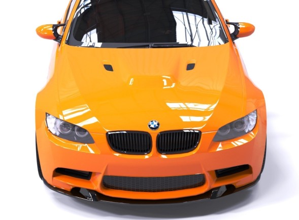 GermanCarParts B.V. GR-FS-AAD-017 СПЛІТЕР ПЕРЕДНІЙ (ГУБА) ДЛЯ BMW M3 E92 / M3 E93, ЧОРНИЙ ГЛЯНЕЦЬ
