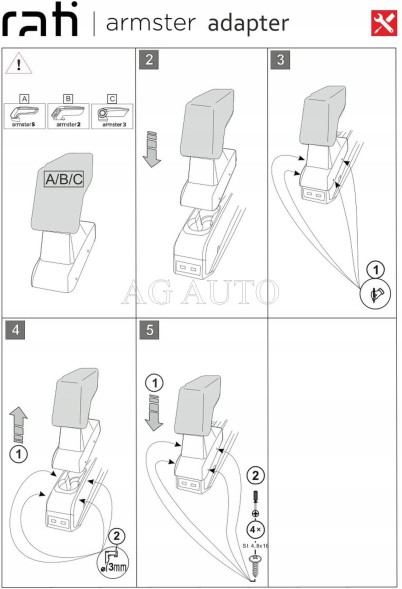 Rati 79.V05036A Підлокітник призначений для Renault Zoe, 2020- , Armster 3