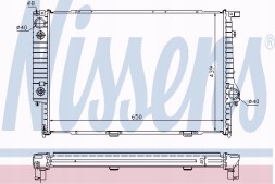 Nissens 60748A Nissens радіатор охолодження двигуна bmw 8 e 31 90- 850 ci