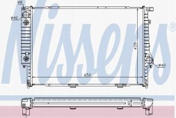 Nissens 60748A Nissens радіатор охолодження двигуна bmw 8 e 31 90- 850 ci