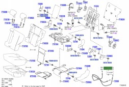 Toyota OE 72830-42120-C1 Підлокітник Середній Заднього Сидіння TOYOTA RAV4 12/2012-08/2019 Оригінал
