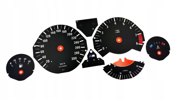 Moman 0089688097236 BMW E34 M5 300 км/год 8000 об/хв циферблати спідометра копія прилади