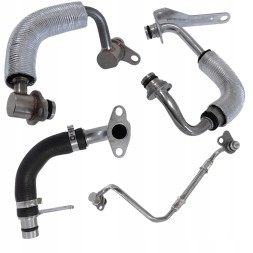 PiterParts HT-KPL_001 Комплект шлангів для турбіни BMW N20 N26, 4 шт., для охолодження та змащення турбокомпресора, OEM