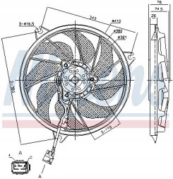 Nissens 85787 Вентилятор радіатора - nissens 85787