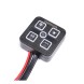 PURELUX Mini Panel Sterowania 4 Przyciski 12V 24V Kontroler LED Off Road HS15739-17511 PURELUX Міні-панель керування 4 кнопки 12В 24В контролер LED для позашляховиків