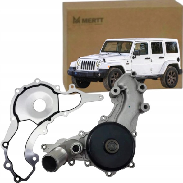 Mertt MRT-2033748 Водяний насос з ущільнювачем Jeep Wrangler 3.6 V6 Pentastar 2012-2018 68079412AC