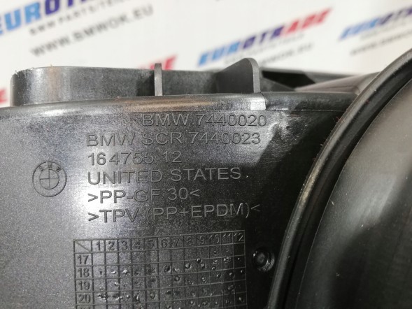 BMW OE 51177440020 7440020 BMW X7 G07 Кришка лючка бензобака CARBON SCHWARZ 416 7440020