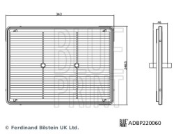 ADBP220060 BLUE PRINT Фільтр забору повітря