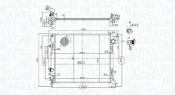 MAGNETI MARELLI 350213163200 Охолоджувач води 350213163200 magneti marelli