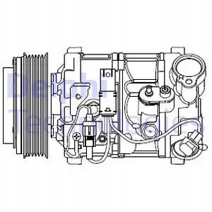 Delphi CS20545 Компресор компресора кондиціонера cs20545 delphi