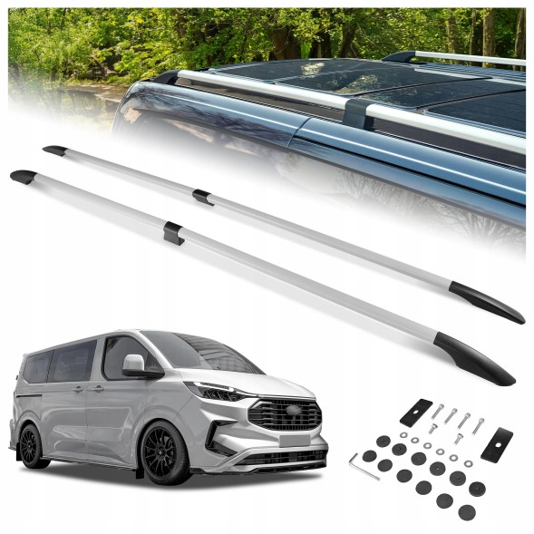 CHROMEMASTER OM-RR-D0132L-A18 Пороги даху багажник для FORD TOURNEO CUSTOM II 2023- LONG | ДОВГИЙ