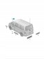 Volkswagen OE 7E0853312041 наліпка на зсувні двері чорна ліва ASO VW